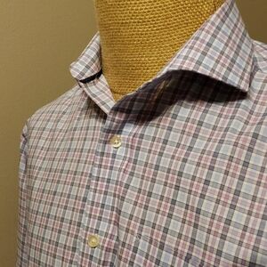 Tommy hilfiger purple plaid long sleeve shirt